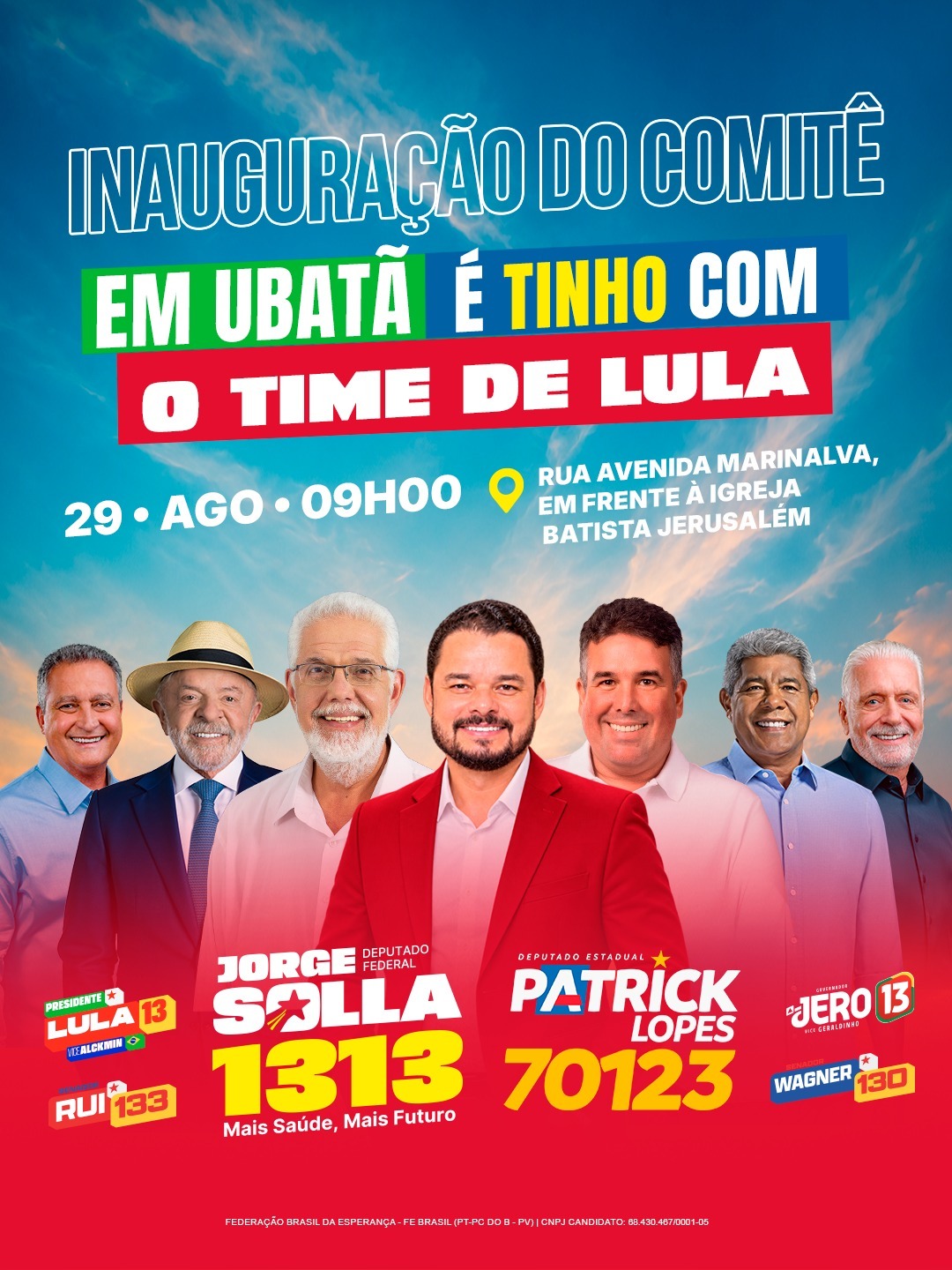 Inauguração de comitê em Ubatã