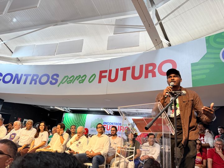 PGP - Encontros para o Futuro, em Feira de Santana, ao lado de Jerônimo, Geraldo Júnior, Jaques Wagner e Rui Costa.