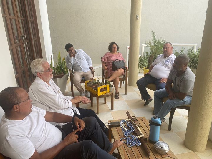 Encontro na casa do vereador e pré-candidato a deputado estadual Suíca