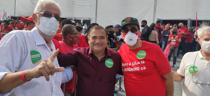 Anúncio da chapa de Jerônimo com Lula