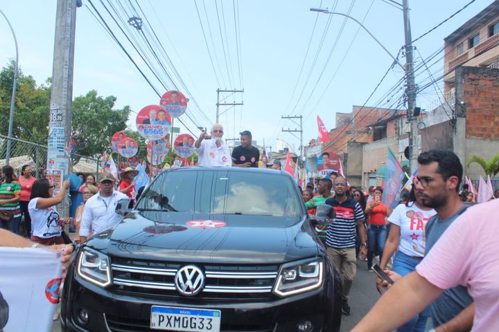 Caminhada com o Time de Lula em Narandiba, Salvador