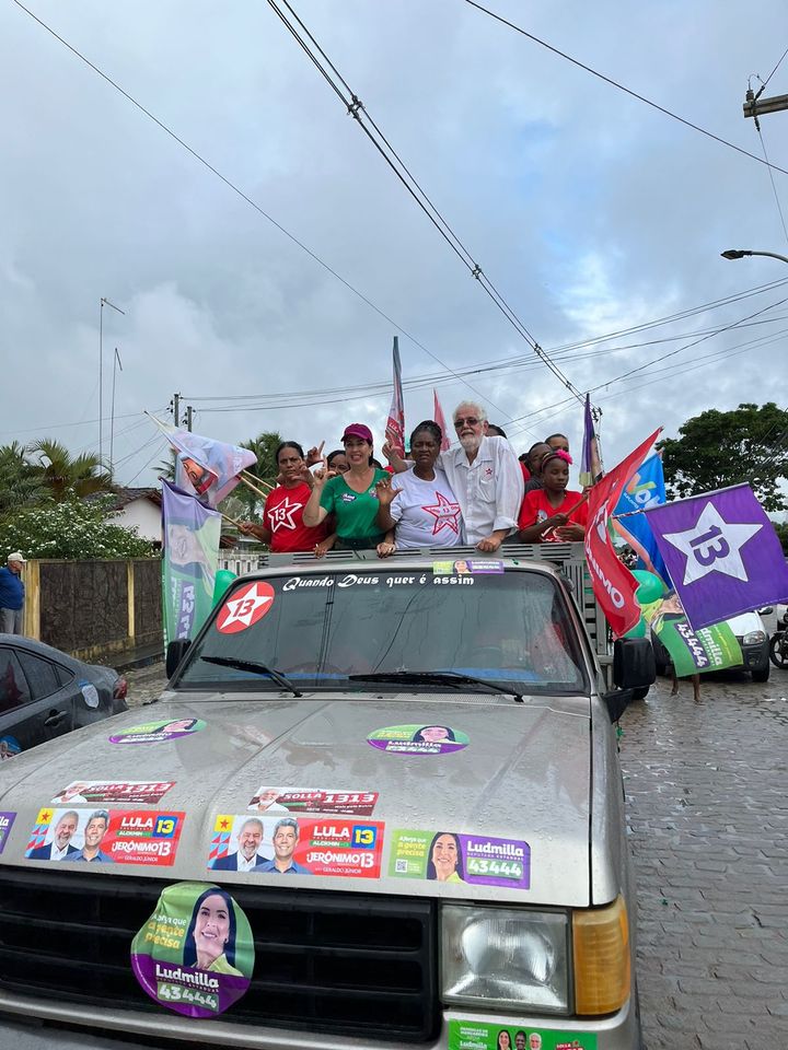 Encontro com apoiadores e carreata em Governador Mangabeira